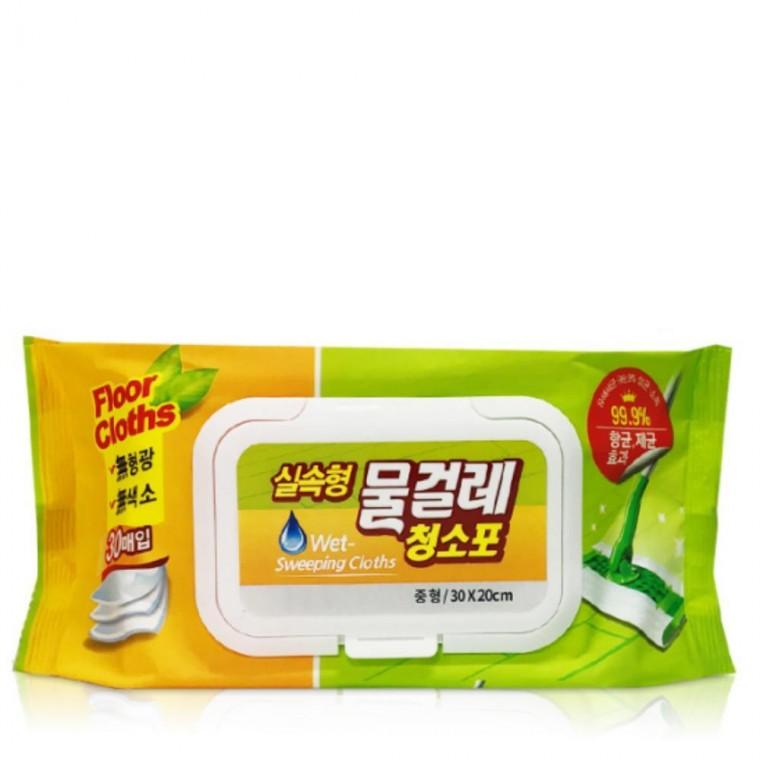 청소포 물티슈 걸레 밀대 리필 실속형 중형 5p