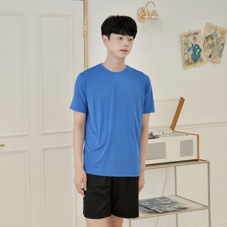 교복몰 싱글 스판 라운드 반팔 (남여공용) 반티 생활