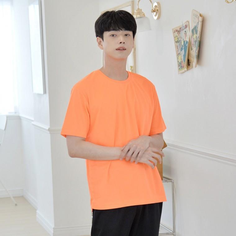 교복몰 쿨론 형광 라운드 반팔 (남여공용) 반티 생활