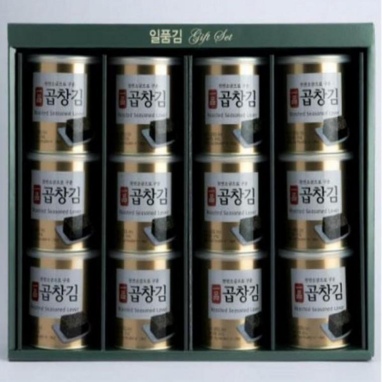 김선물세트 캔김 일품 조미 곱창김 선물세트 12캔 답례품 선물