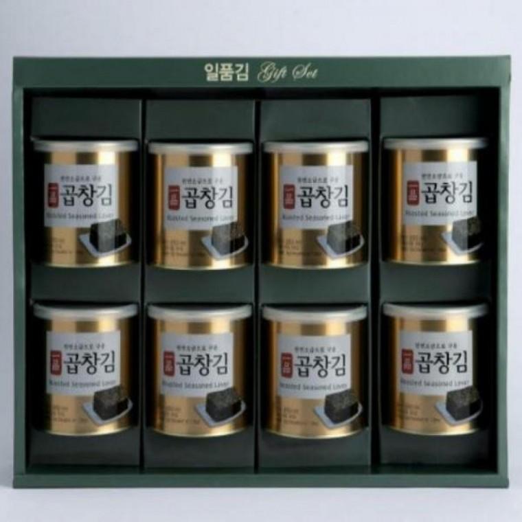 김선물세트 캔김 하나맛김 일품 조미 곱창김 선물세트 8캔 답례품 선물