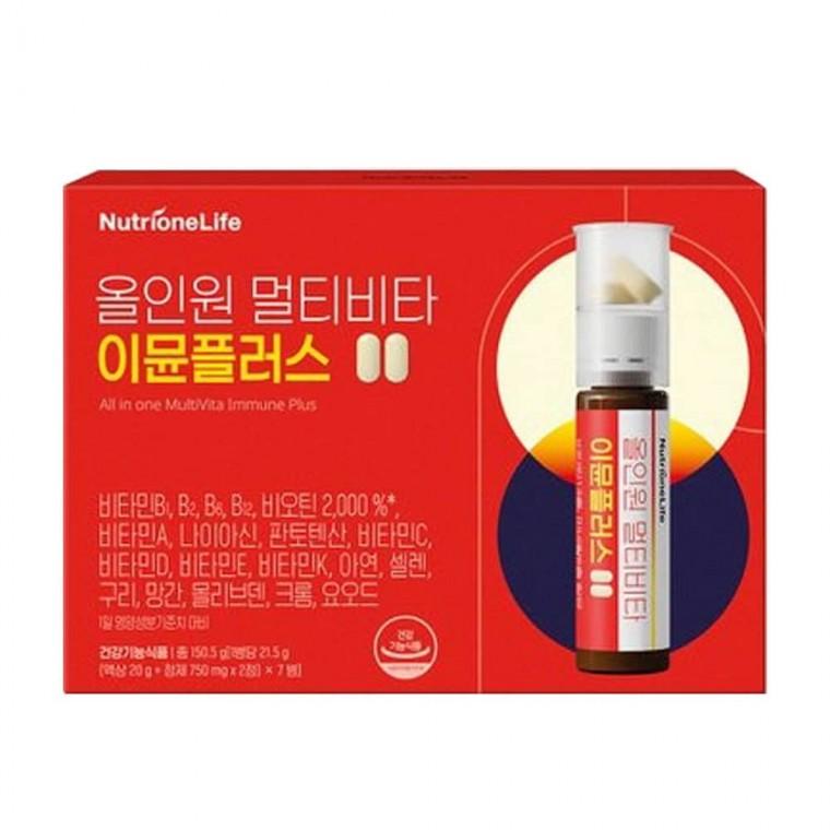 올인원 멀티비타 이뮨플러스 21.5g 7병(액상+정제x2)