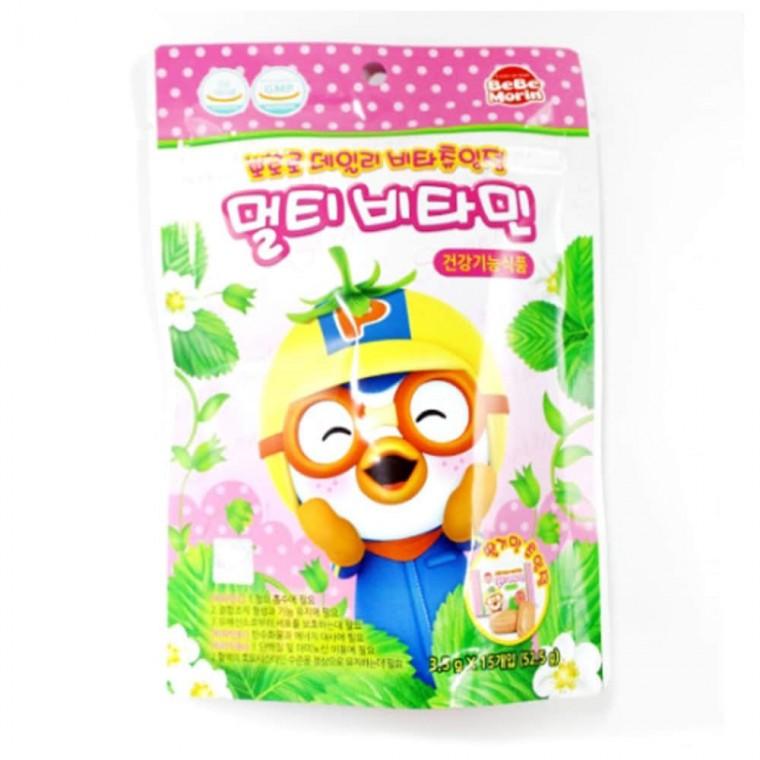 뽀로로 데일리 비타 멀티비타민 딸기맛 3.5g 15개입