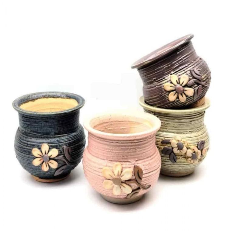 선인장화분 고급화분 미니선인장화분 수제 다육이 화분 평단지 12x11