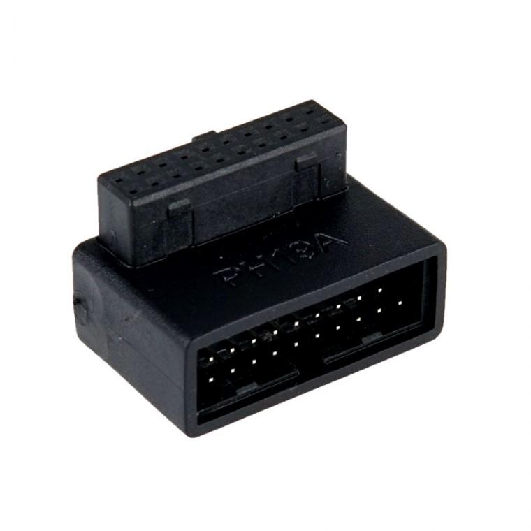 USB 3.0 19핀 변환젠더 상향꺾임