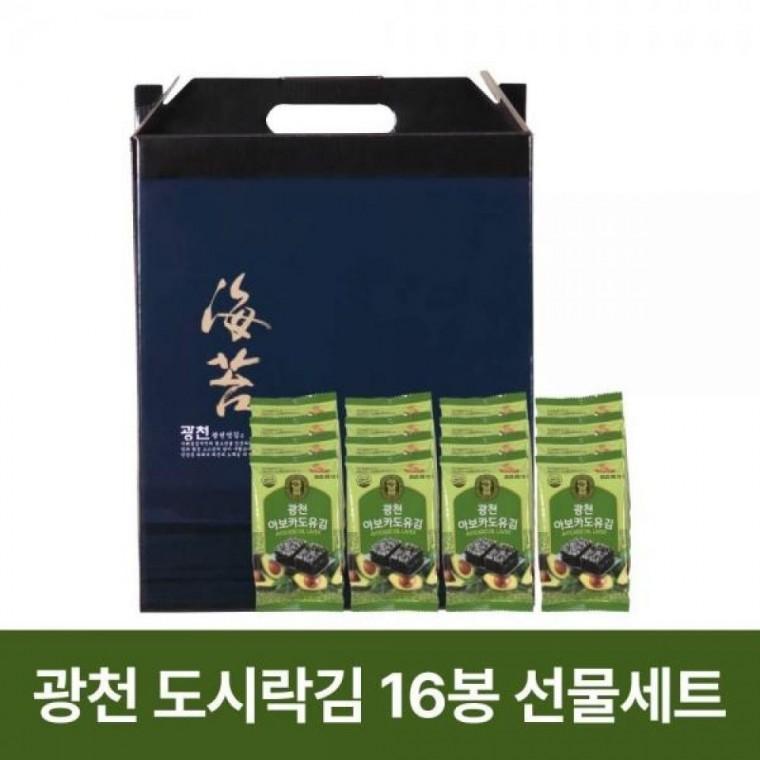 김 선물세트 광천김 16봉