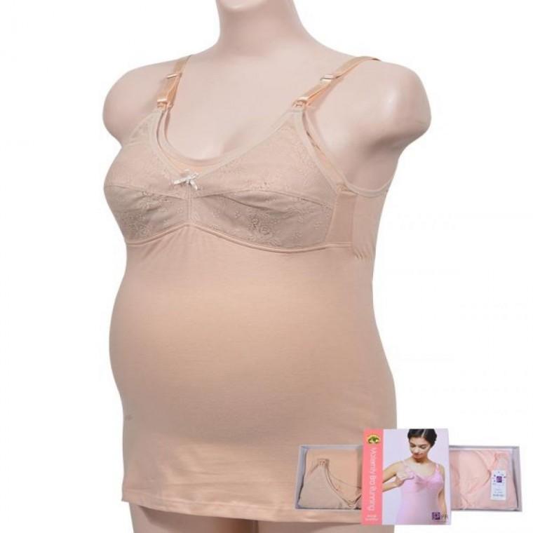 나조라 원터치 고리 수유패드 장착 면스판 수유 끈브라런닝