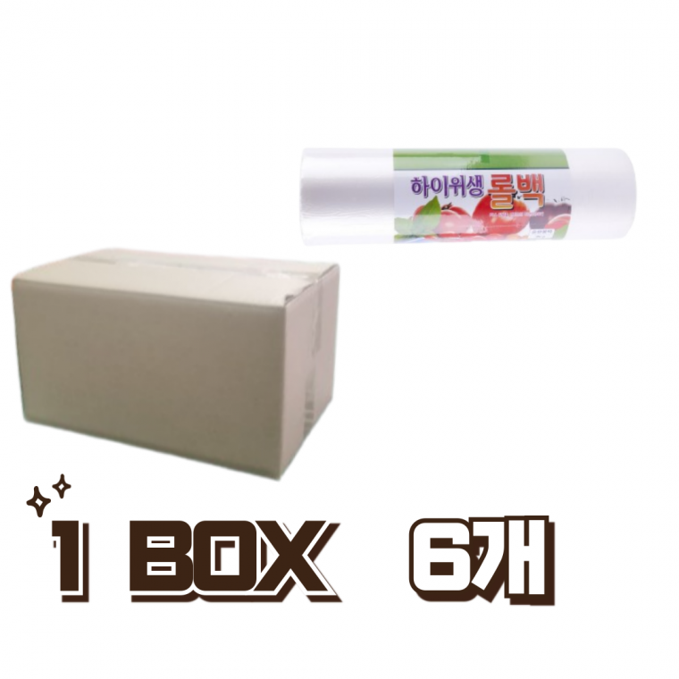 더핸즈 질긴 업소용 비닐 3KG롤백 특대형 (40cm x 50cm) 1BOX