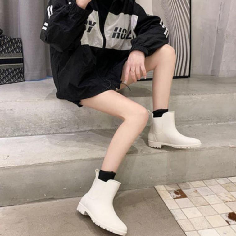 무광 숏레인 숏장화 장화 부츠 레인 첼시