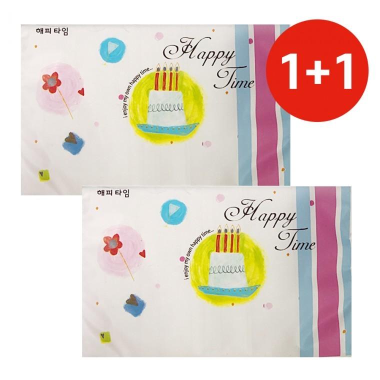 해피타임 1+1 미용화장지 (40매입) 평판 여행용 휴대