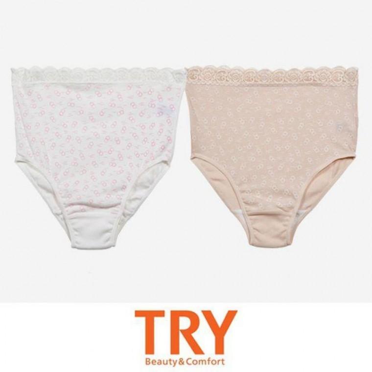 면 트라이 위생적인 레이스 밴드 임부 팬티
