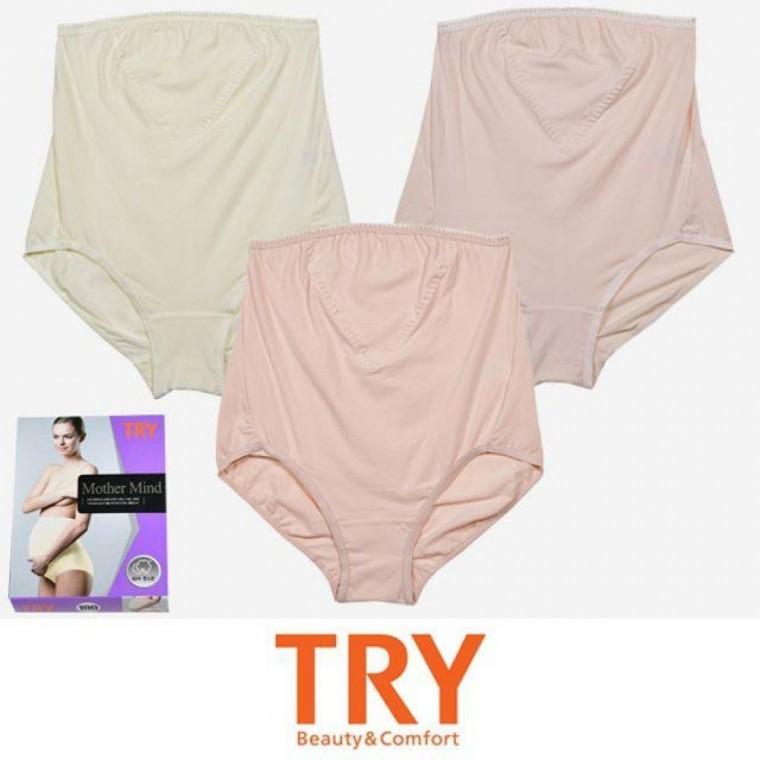 마더 마인드 트라이 면 스판 편안한 임부 팬티