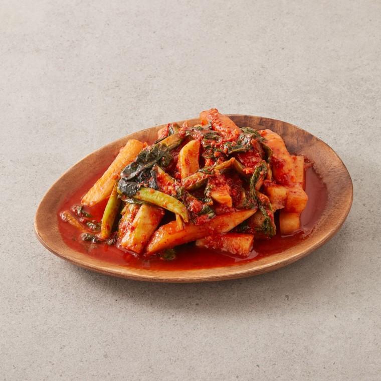 당일제조 바이오 초록무 갓 김치 2kg / HACCP인증