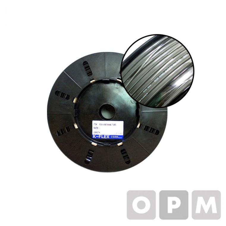 JA)남강 검정우레탄호스(롤)외경12mm 내경8mm 100M / 1롤