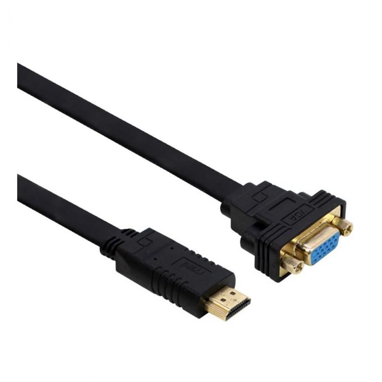 HDMI TO VGA 컨버터 플랫타입 60Hz 고해상도 미러링 or 확장화면 노트북 콘솔게임기 PC 컴퓨터 1080P