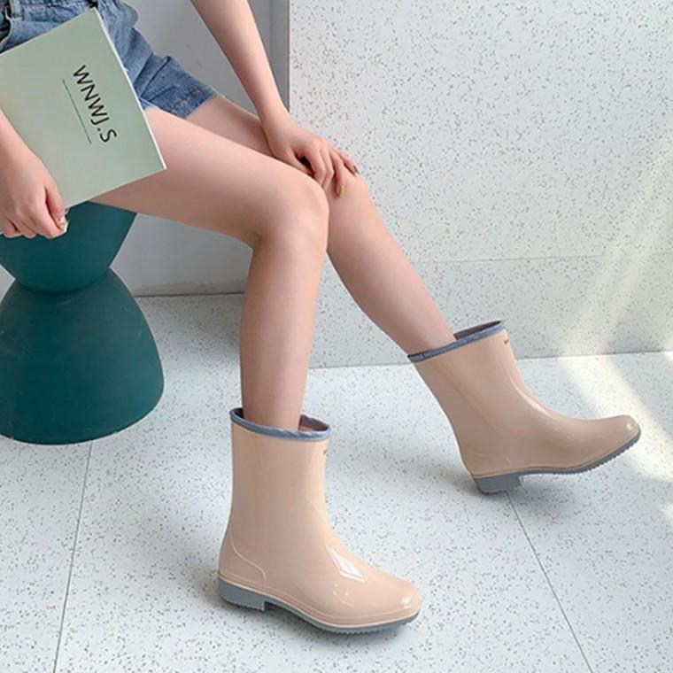6컬러 미들 레인 부츠 장화