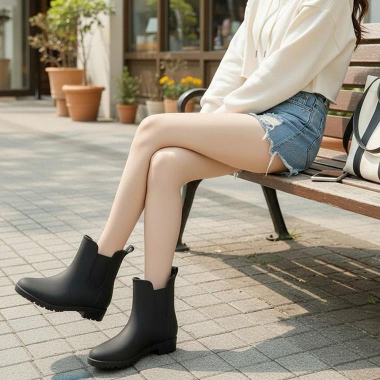 디랩스 첼시 앵클 미들 레인부츠 장화