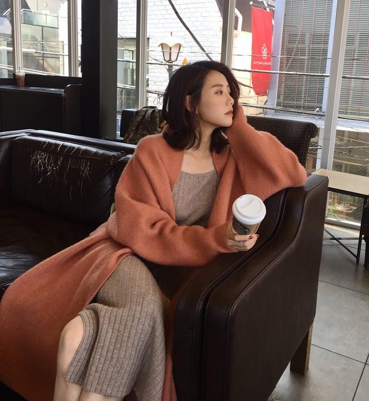 쌀쌀한 봄에 딱맞는 롱가디건 봄가디건 벚꽃 나들이 소풍