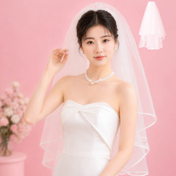 셀프 웨딩 촬영소품 면사포 브라이덜 베일