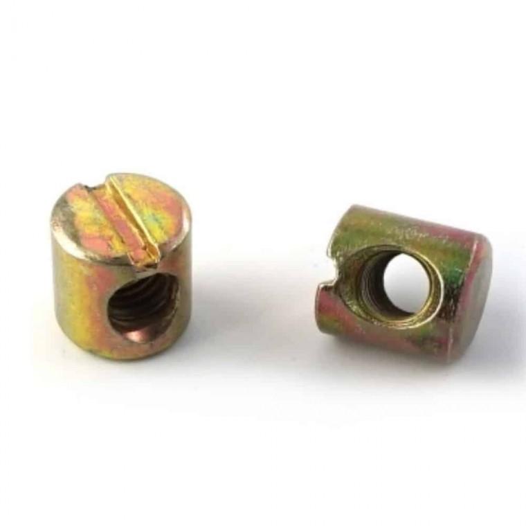 너트 철물 6mm 500개 연결너트 가구너트 나사핀 목재너트