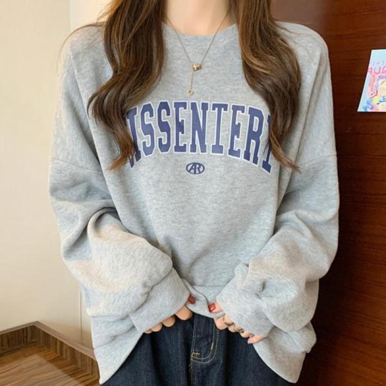 남여공용 데일리 프린팅 디자인 긴팔 티셔츠
