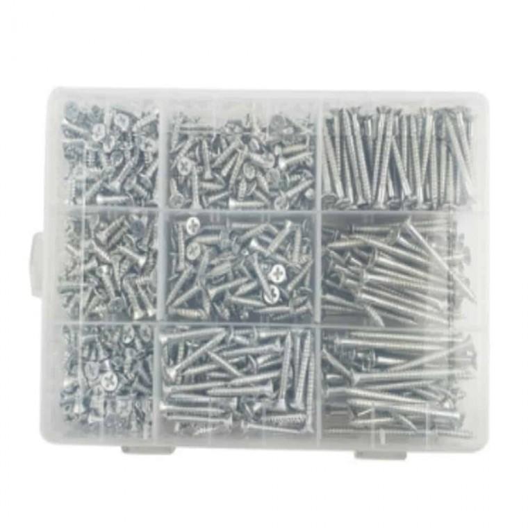 4mm 은백피스 780개 목재피스 철판나사 접시머리피스 태핑나사