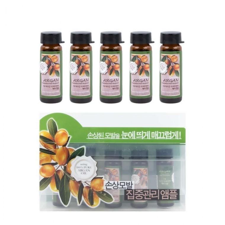헤어 15ml 트리트먼트 5병 앰플 아르간