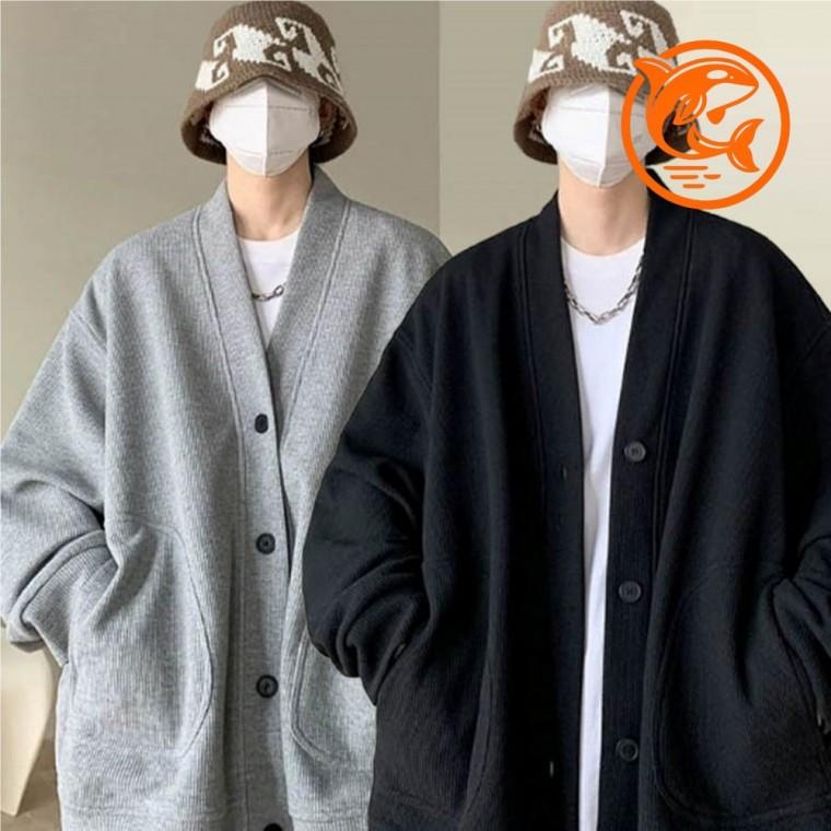 남성 겨울철 데일리 캐주얼 가디건 부드러운 따뜻한 여유핏 이너웨어