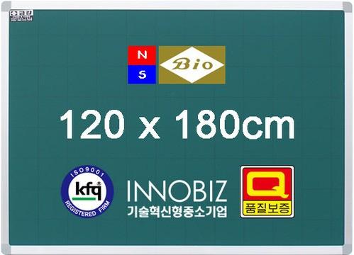 붙이는 자석 물백묵 보드 초록칠판 우드 1200x1800