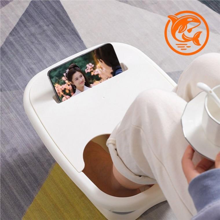 편리한 발 마사지기 접이식 욕조 보온 발안마기 휴대용 발온천 기기