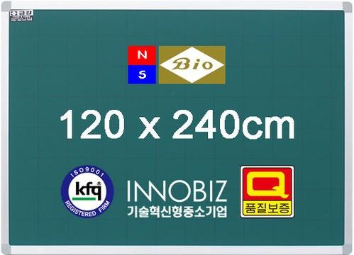 붙이는 자석 물백묵 보드 초록칠판 우드 1200x2400
