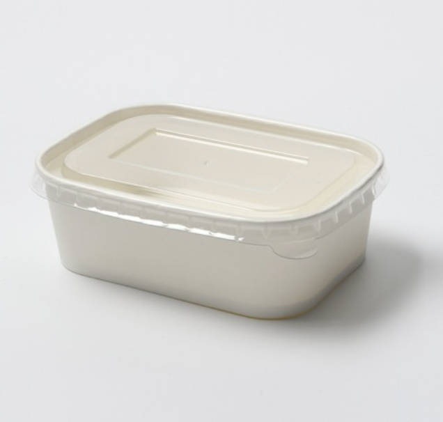(TONG)천연 펄프소재 샐러드 샌드위치 용기 (백색/JH-R-750B/750ml) 300개 세트[BR