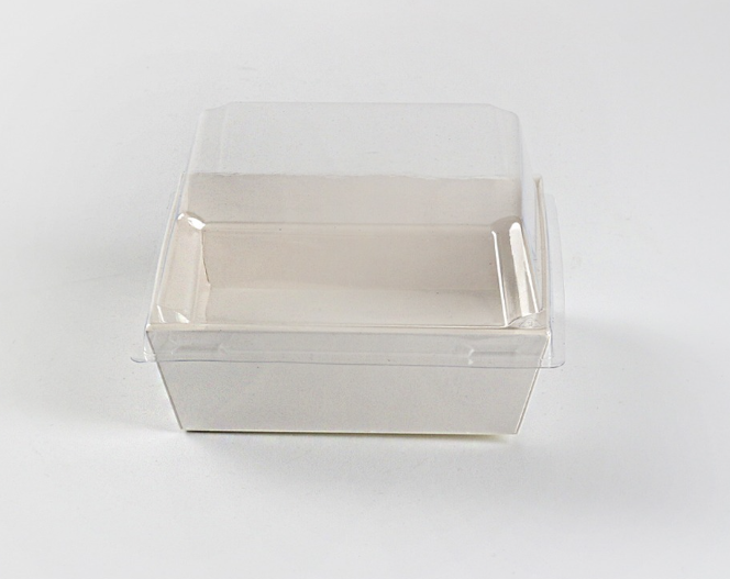 [TONG]친환경 정사각 M 샌드위치 용기 (백색/Square-M) 500개 세트[BR]