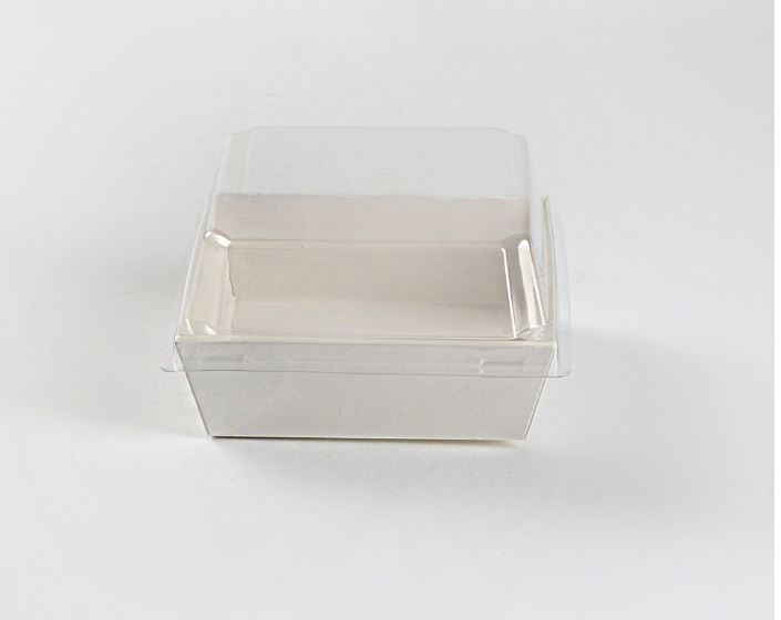 [TONG]친환경 정사각 S 샌드위치 용기 (백색/Square-S) 500개 세트 [BR]