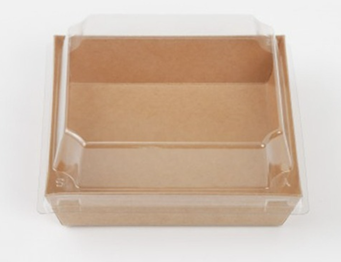 [TONG]친환경 정사각 L 샌드위치 용기 (크라프트/Square-L) 500개 세트 [BR]