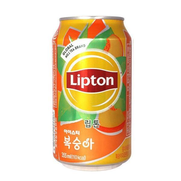 롯데칠성 립톤 아이스티복숭아 캔 355ml x 24