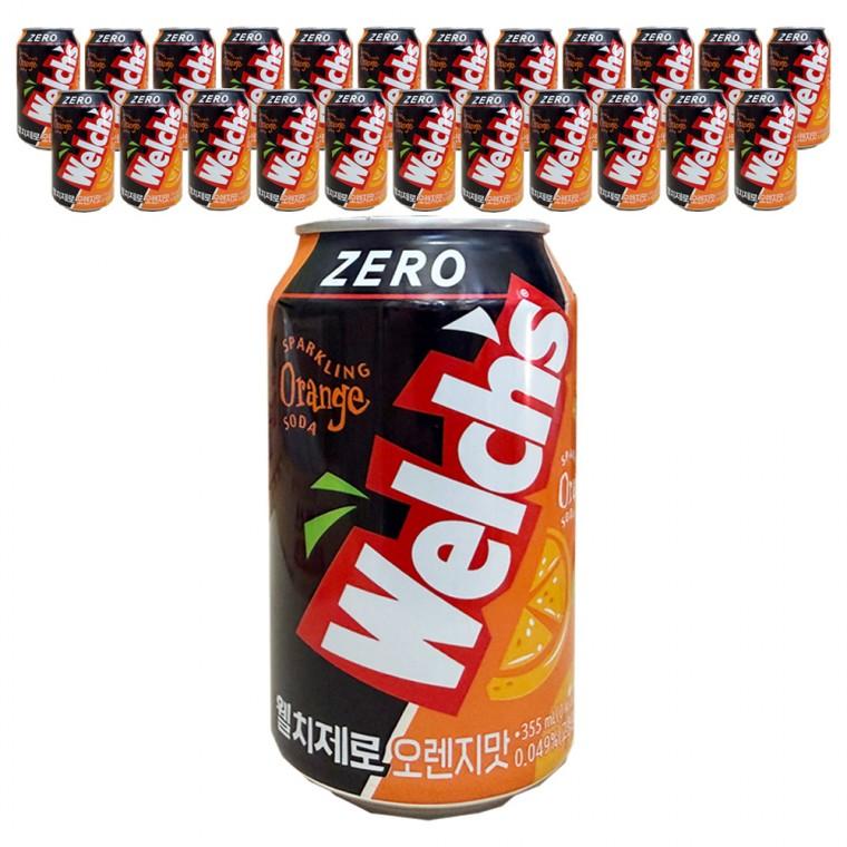 웰치스 제로 오렌지맛 355ml x 24캔