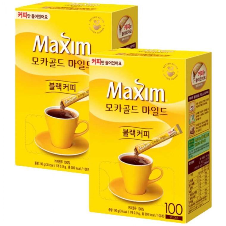 맥심 모카골드 블랙커피 커피만 200T(100T 2박스)