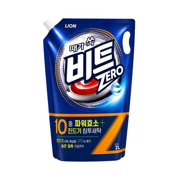비트제로 액체세제 드럼용 리필 2L 파우치 세탁기 액상 세탁세제