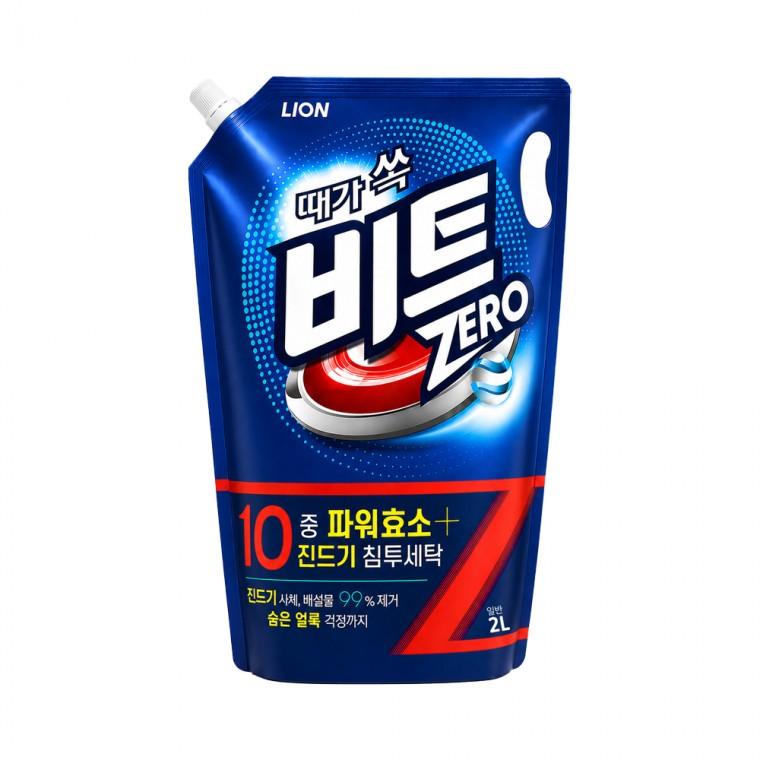 비트제로 액체세제 일반용 리필 2L 파우치 세탁기 액상 세탁세제