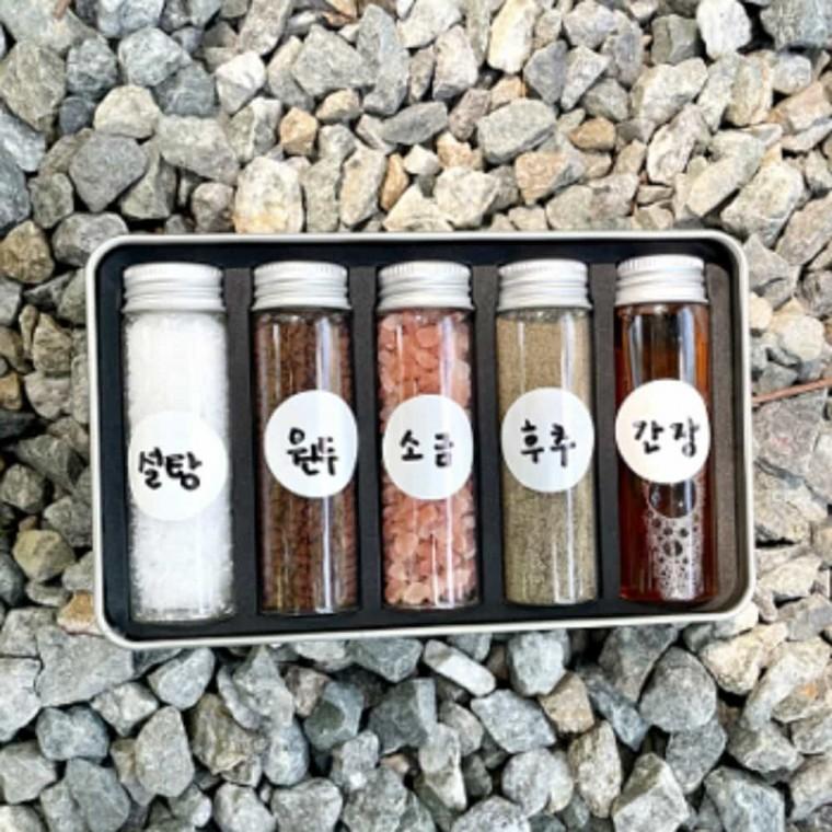 캠핑 양념통 후추통 양념통세트 조미료통 유리병세트