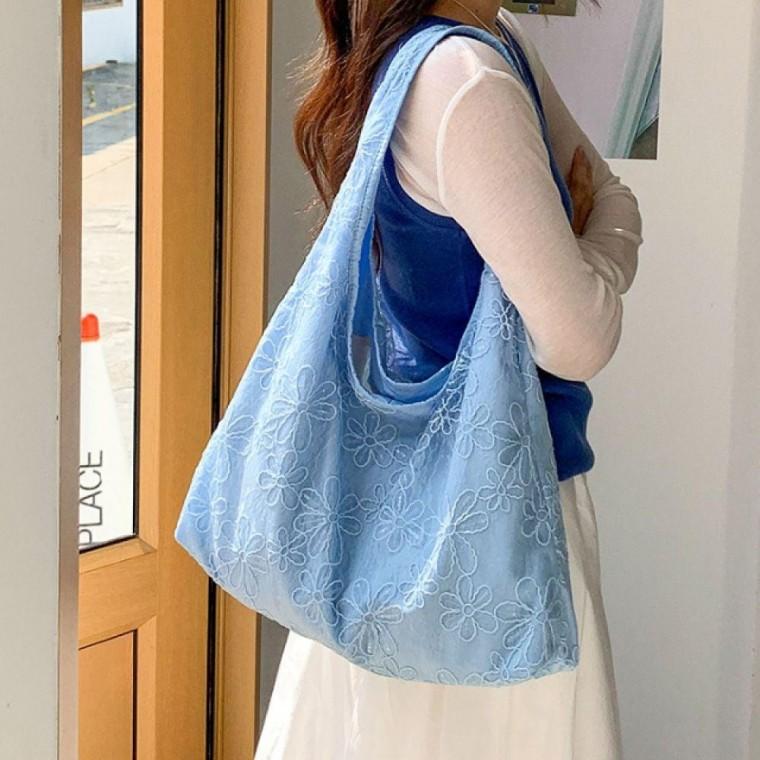 여성 가벼운 봄 여름 데일리 가방 숄더 백 블루 숄더백 데일리백 여름백 여자 휴양지