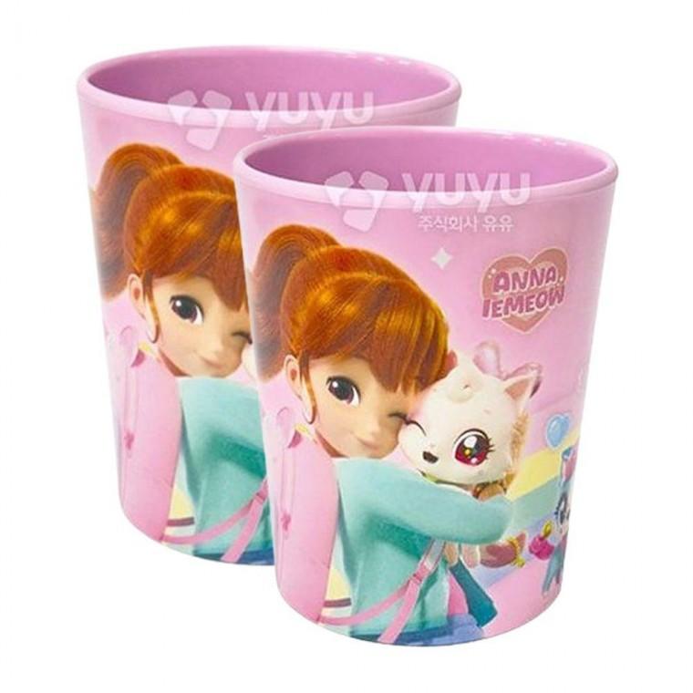 위시캣 유치원 양치컵 280ml 2P 양욕실컵 물컵