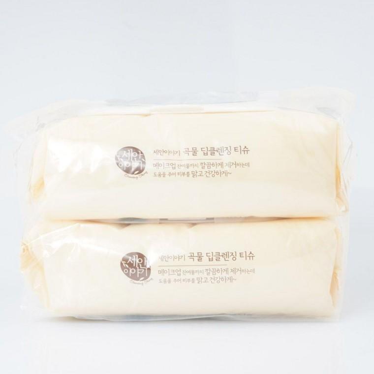세안이야기 2개 곡물 100매 클렌징티슈