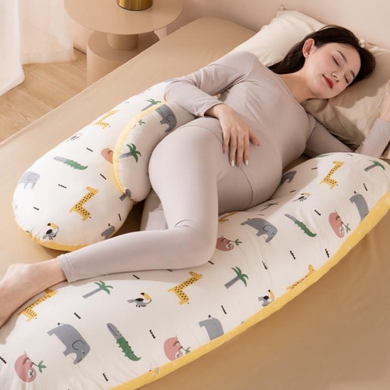 맘콩 임산부바디필로우 순면임산부쿠션 출산선물 임산부선물 옆으로자는베개 수면베개 긴베개 다리베개 안