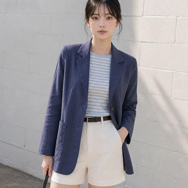 여자린넨자켓 여성리넨자켓 여성봄자켓 여자봄자켓 여성썸머자켓 여름여성자켓 여자봄아우터