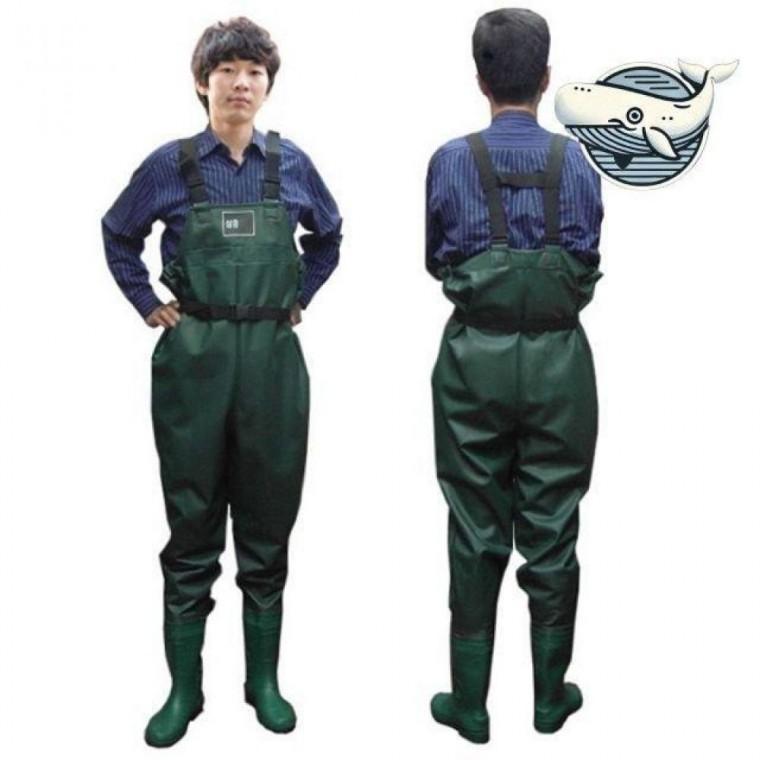 작업장 가슴장화 작업용 방수 농업용 멜빵장화