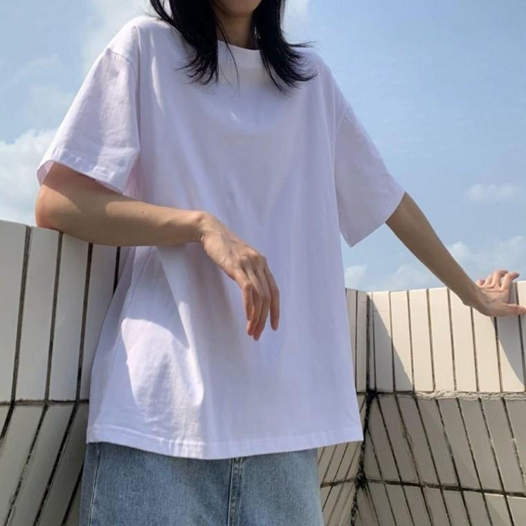 여자반팔 루즈핏 반팔티셔츠 패션티셔츠 여름 컬러 여성티셔츠 여자