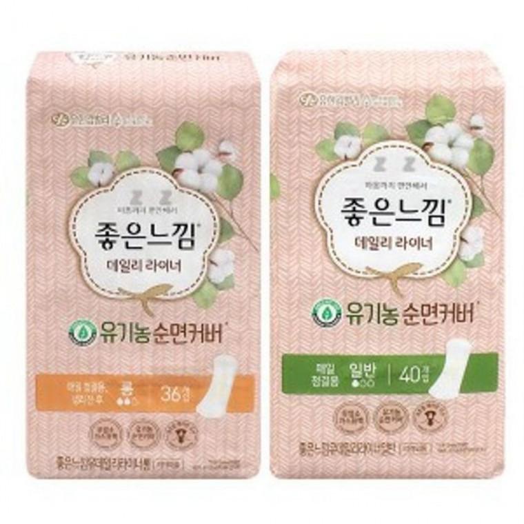 좋은느낌 생리대 데일리 순면커버 36개입 좋은느낌생리대 오버나이트생리대