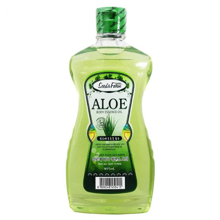 씨드앤팜 바디 에센스 오일 465ml-알로에